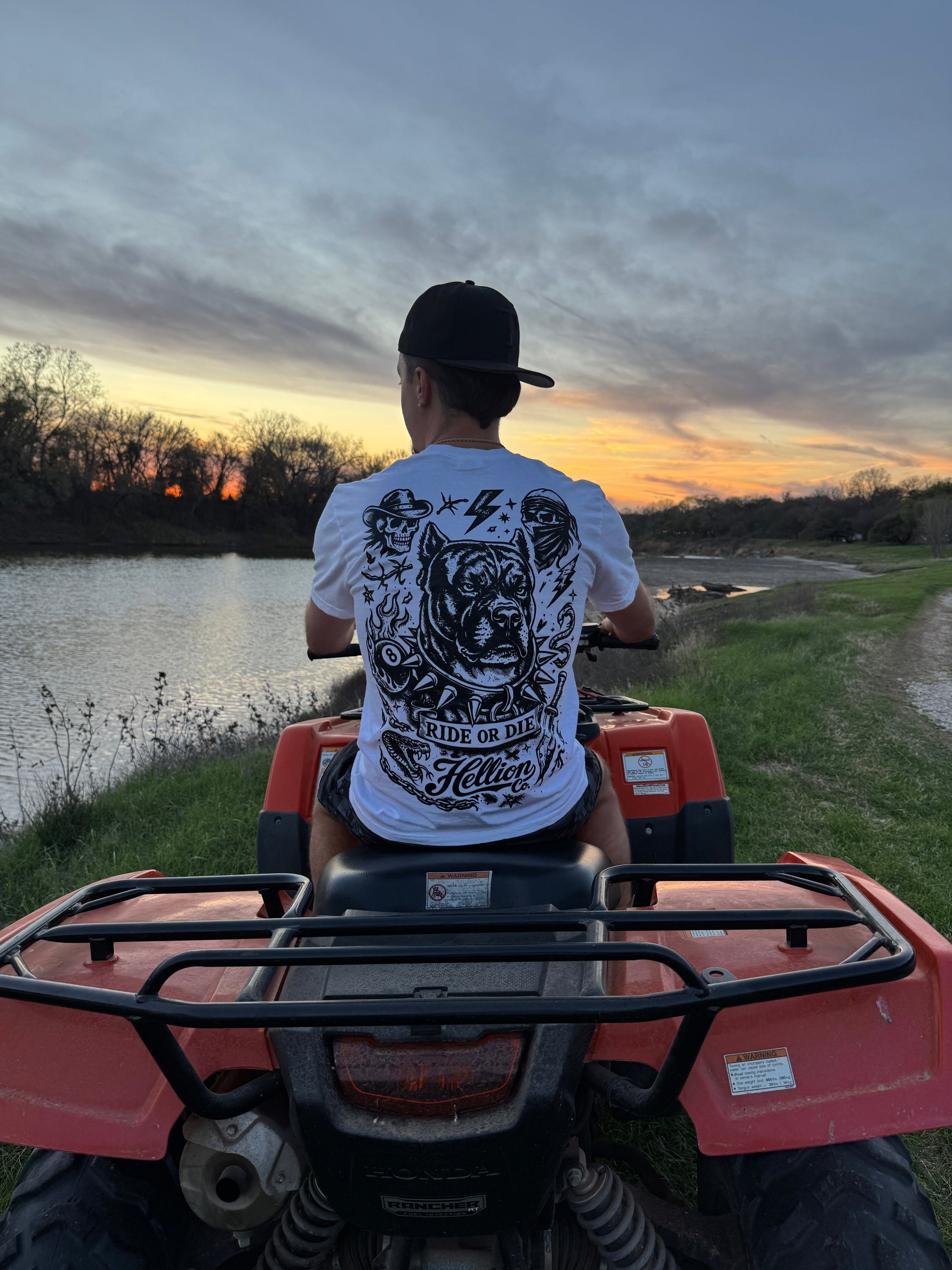 HELLION RIDE OR DIE SHIRT WITH MASCOT PREMO
